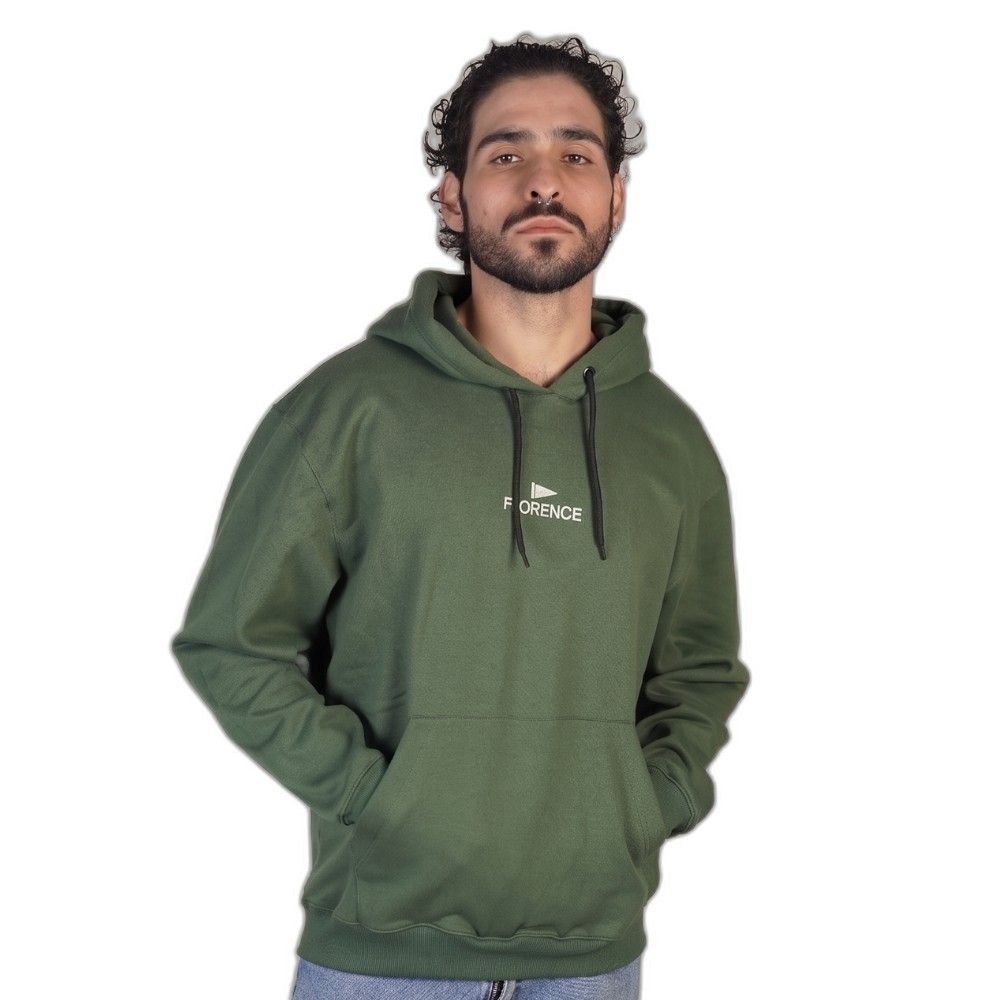 Miniatura 6.0 de Moletom Canguru com Capuz Embroidered Hoodie Verde Oliva Florence