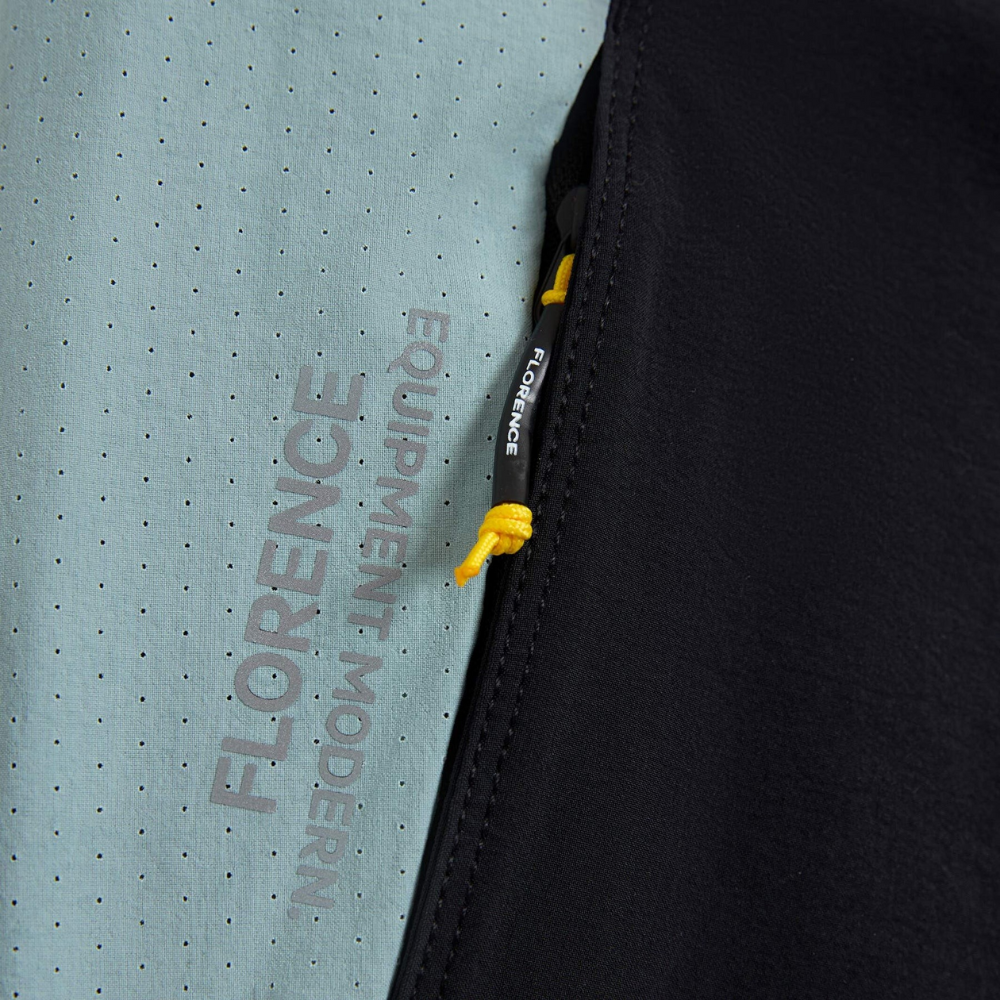 Miniatura 6.0 de Boardshort Cordura Airtex Preto/Azul Claro Florence