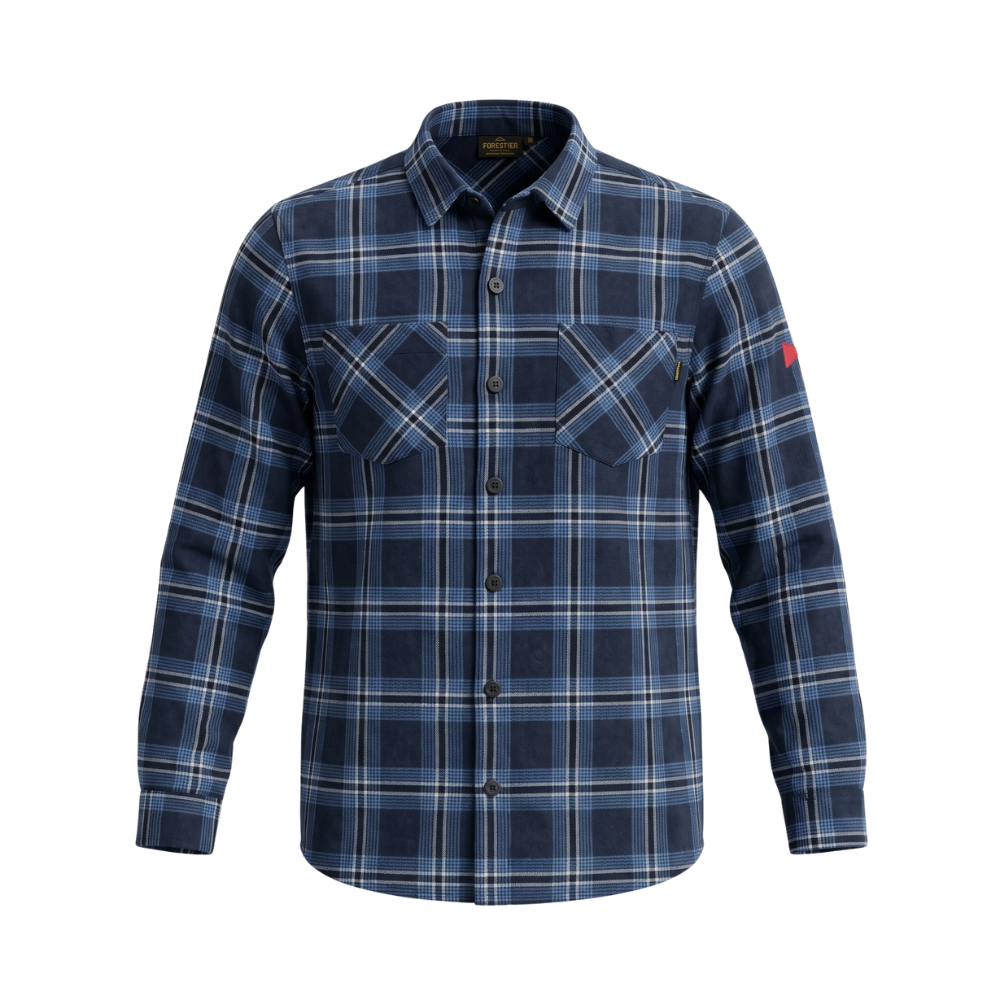 Camisa Manga Longa Flanela Florence Azul