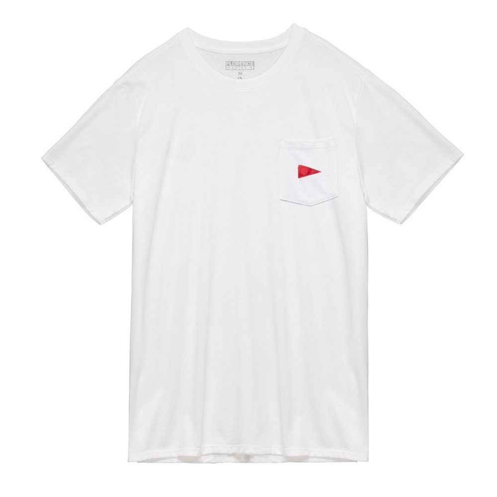 Miniatura 7.0 de Camiseta Manga Curta Recover Burgee com Bolso Branco Florence