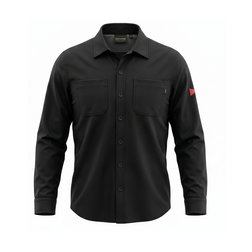Camisa Manga Longa Forrada Utility S1 Florence Preto