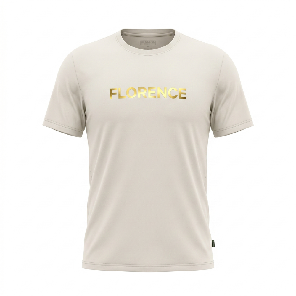 Camiseta Manga Curta Florence Natural