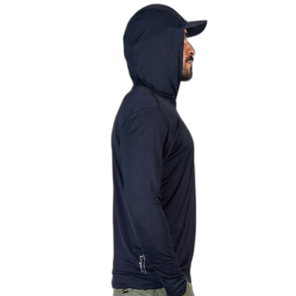 Miniatura 4.0 de Camiseta Manga Longa UV com Capuz Preto Florence