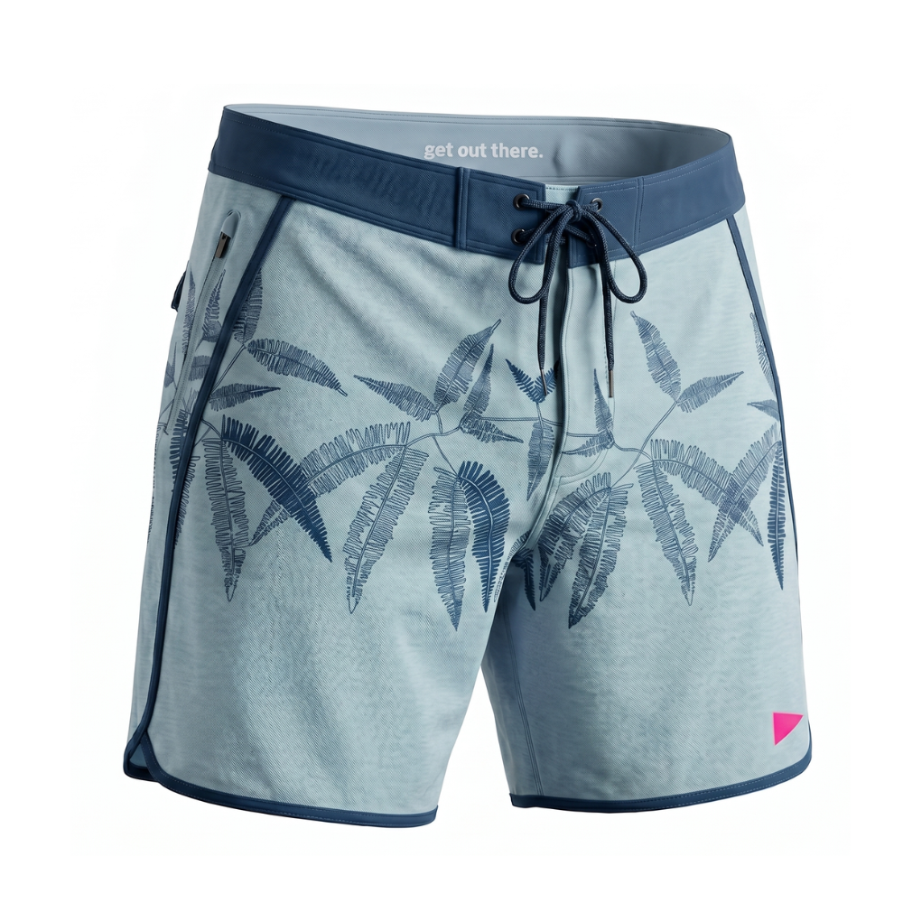 Boardshort Uluhe Fractal Verde S&aacute;lvia Florence Verde S&aacute;lvia