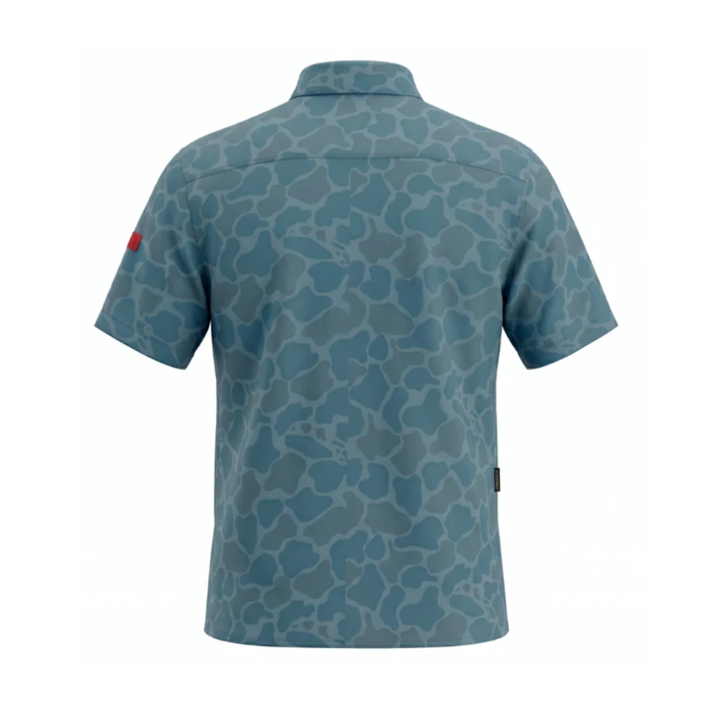 Miniatura 4.0 de Camisa Manga Curta Azul Camuflado Florence