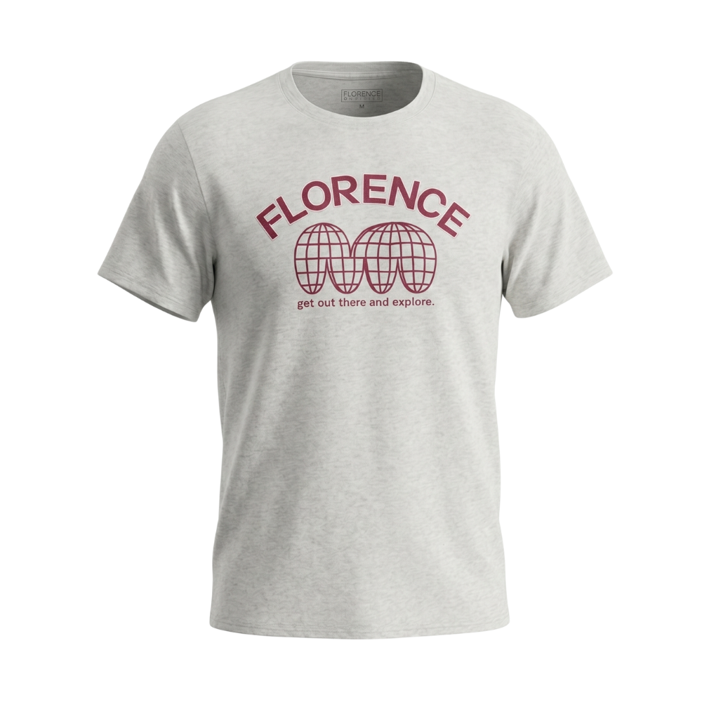 Camiseta Manga Curta Recover Uni Florence Cinza Claro