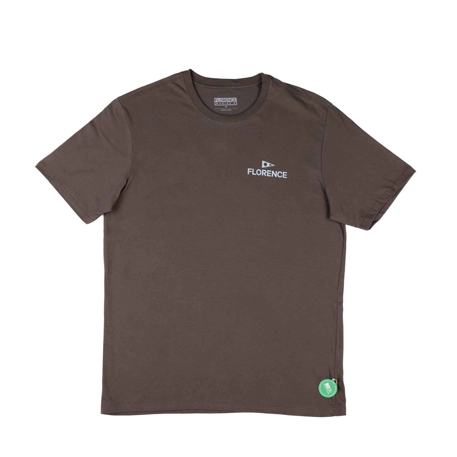 Camiseta Manga Curta Crew Camo Florence Marrom
