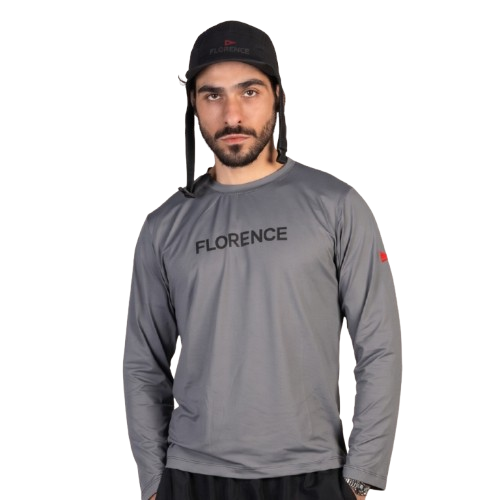 Camiseta Manga Longa UV Florence Cinza