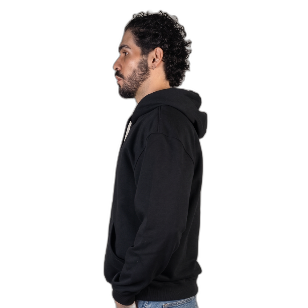 Miniatura 3.0 de Moletom Canguru com Capuz Embroidered Hoodie Preto Florence