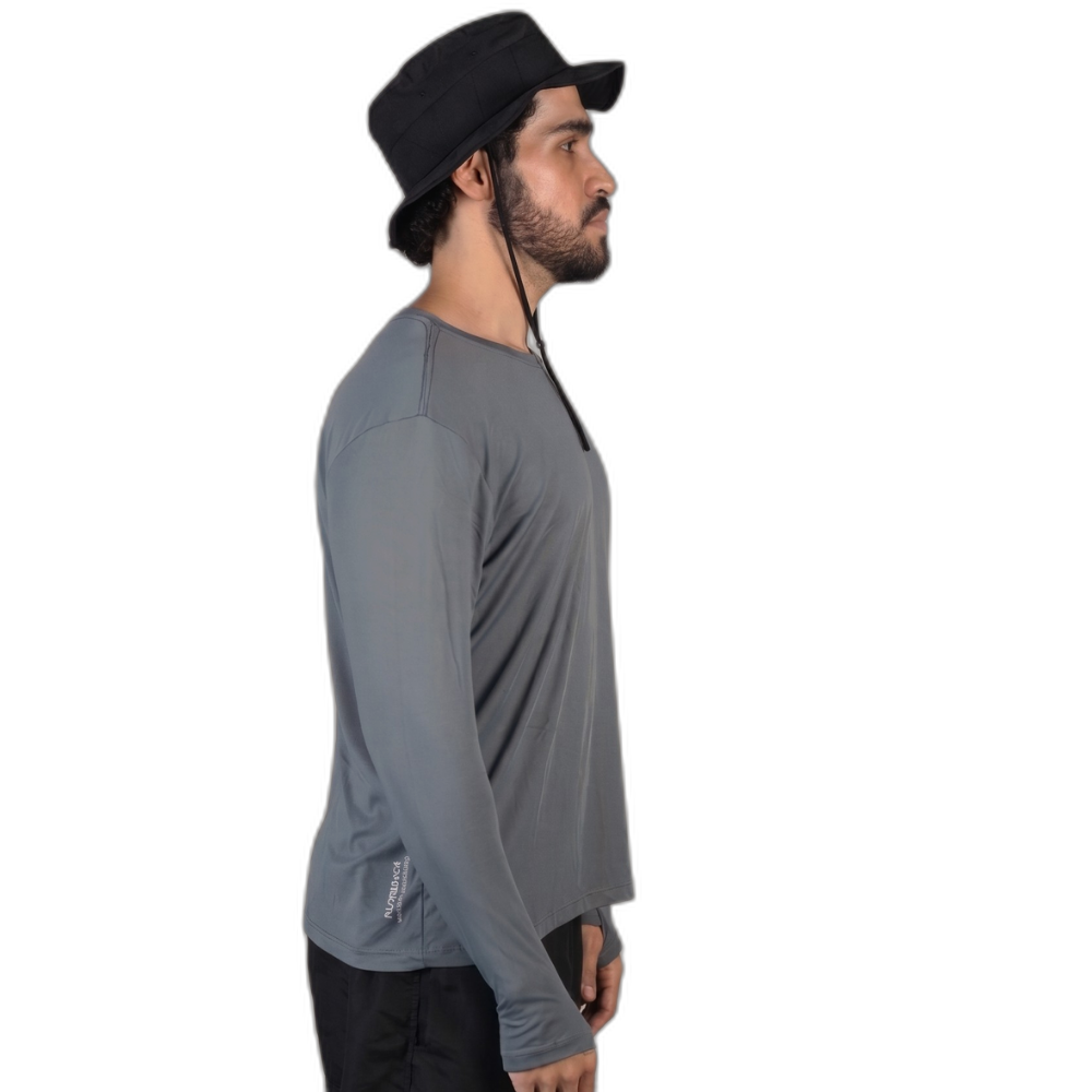 Miniatura 4.0 de Camiseta Manga Longa UV Cinza Escuro Florence