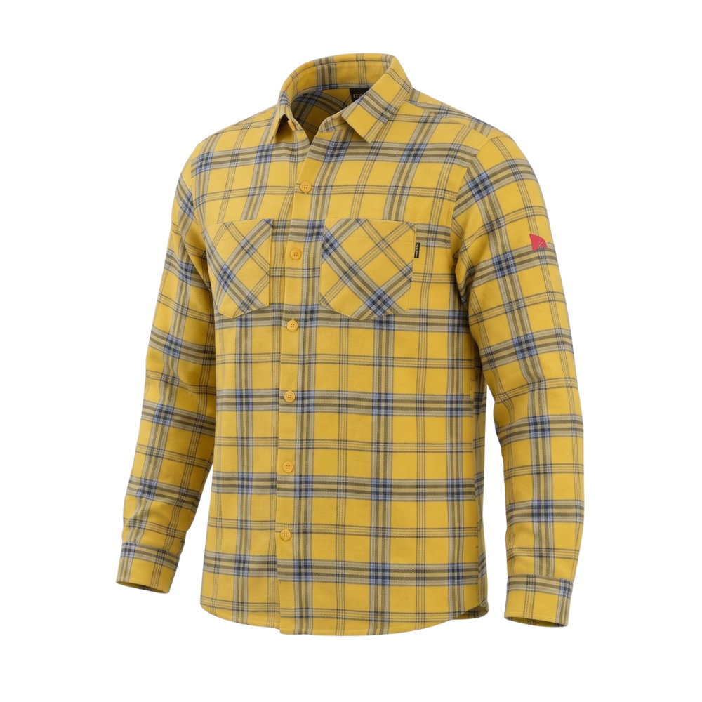 Miniatura 3.0 de Camisa Manga Longa Flanela Mostarda Florence