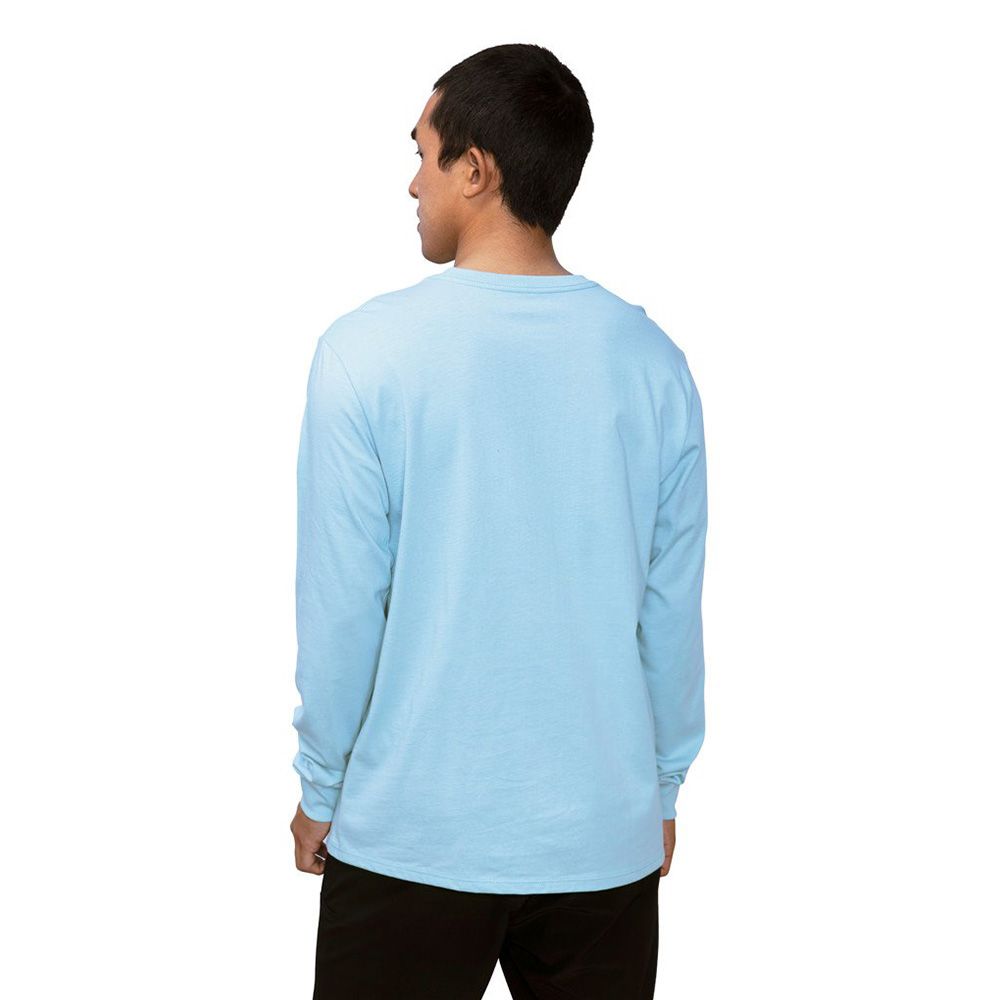 Miniatura 6.0 de Camiseta Manga Longa Org&acirc;nica Azul Claro Florence