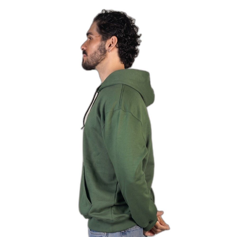Miniatura 3.0 de Moletom Canguru com Capuz Embroidered Hoodie Verde Oliva Florence