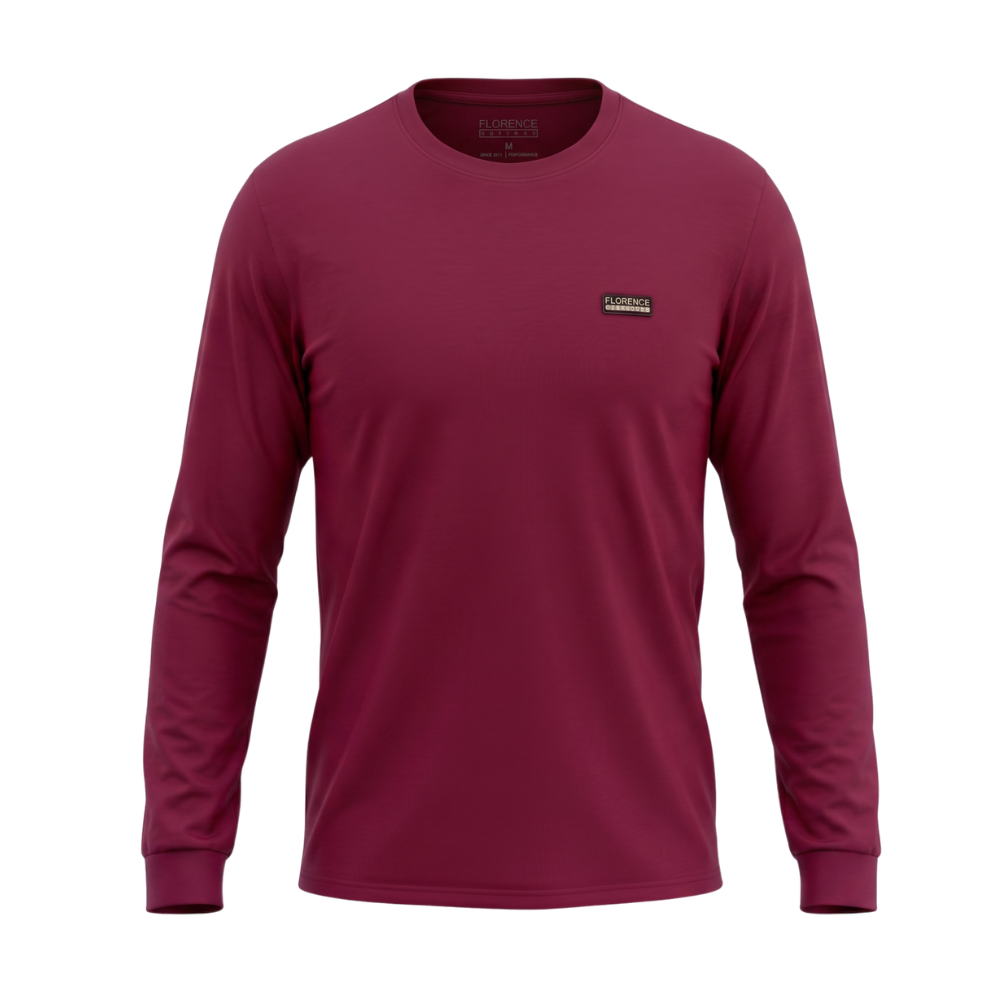 Camiseta Manga Longa Org&acirc;nica Bord&ocirc; Florence