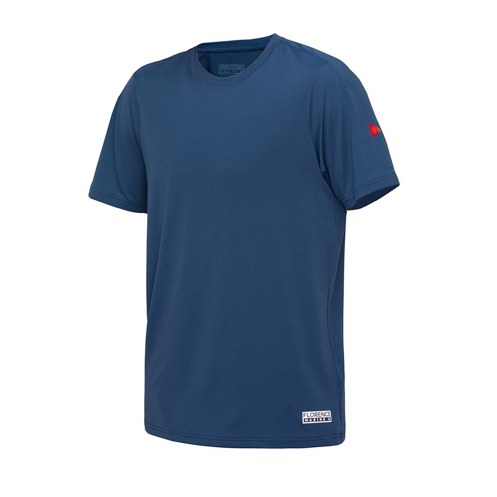 Camiseta Manga Curta UV Airtex Azul Escuro Florence Azul Escuro