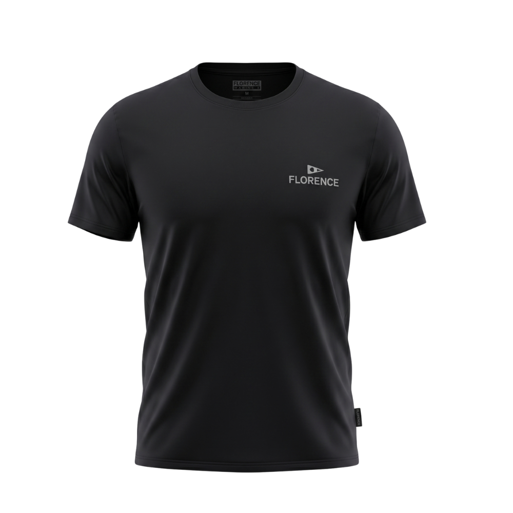 Camiseta Manga Curta Crew Florence Preto