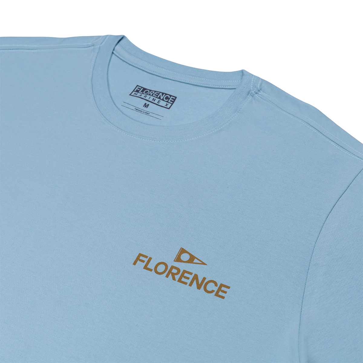 Miniatura 4.0 de Camiseta Manga Curta Crew Azul Claro Florence