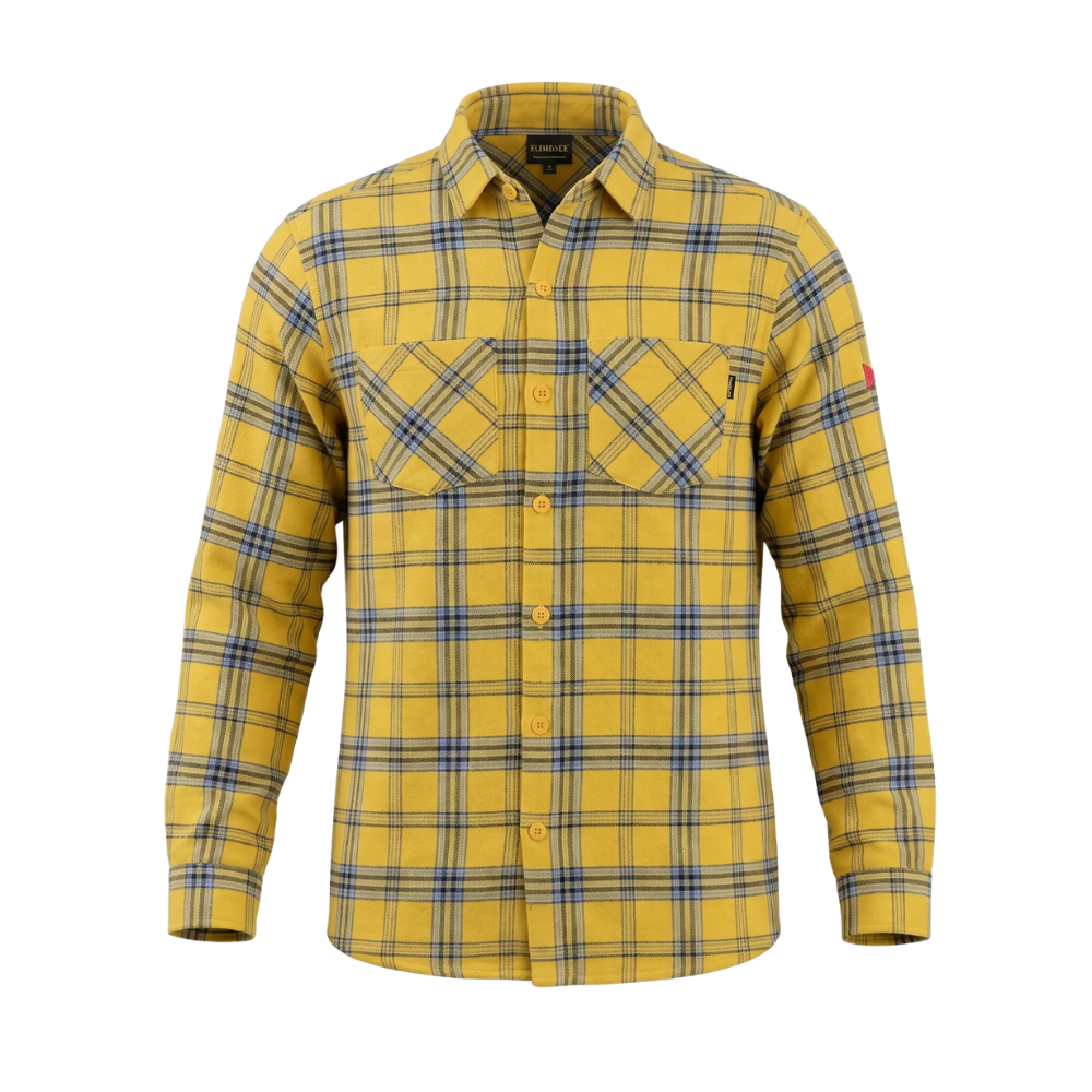 Camisa Manga Longa Flanela Florence Mostarda