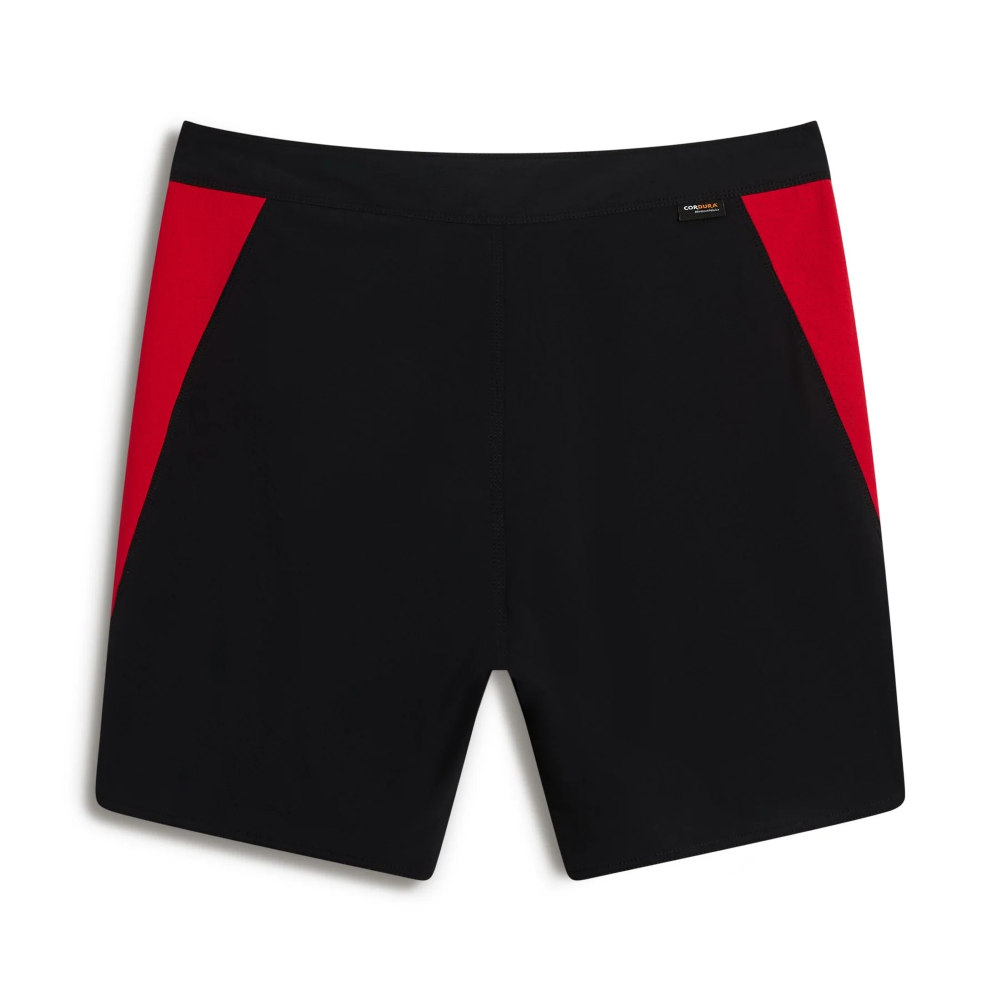 Miniatura 3.0 de Boardshort Cordura Airtex Preto/Vermelho Florence