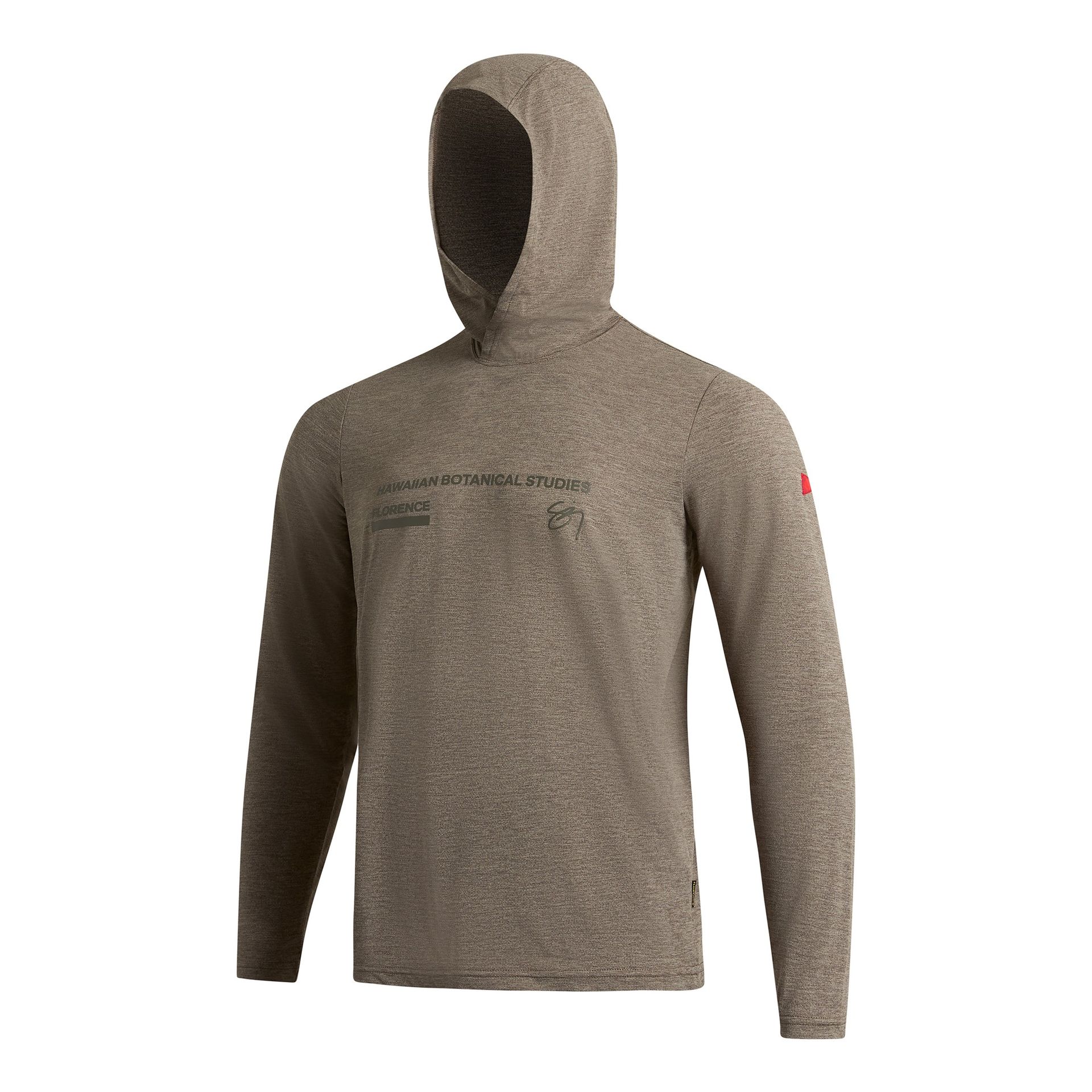 Camiseta Manga Longa com Capuz Airtex Kalo Heather Sig Zane Florence Pomes