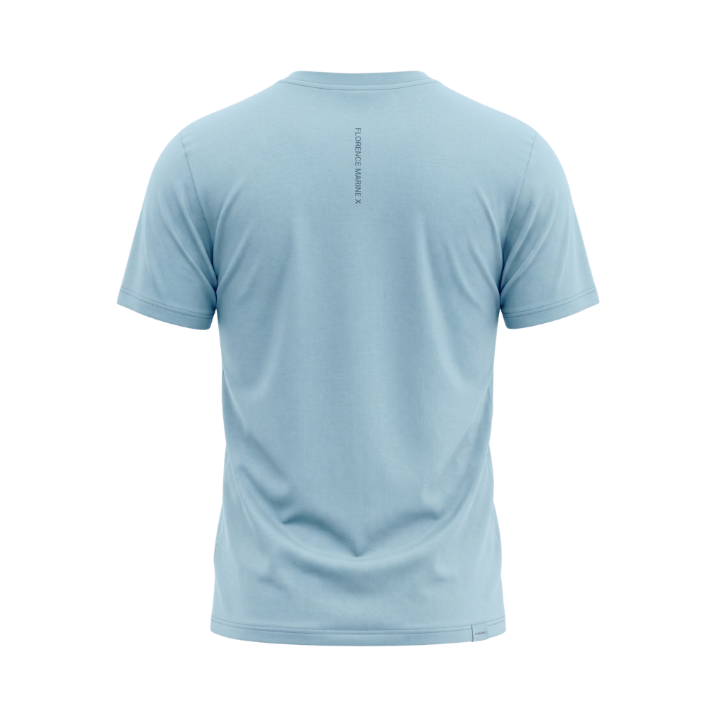 Miniatura 4.0 de Camiseta Manga Curta Org&acirc;nica Gotae Azul Claro Florence