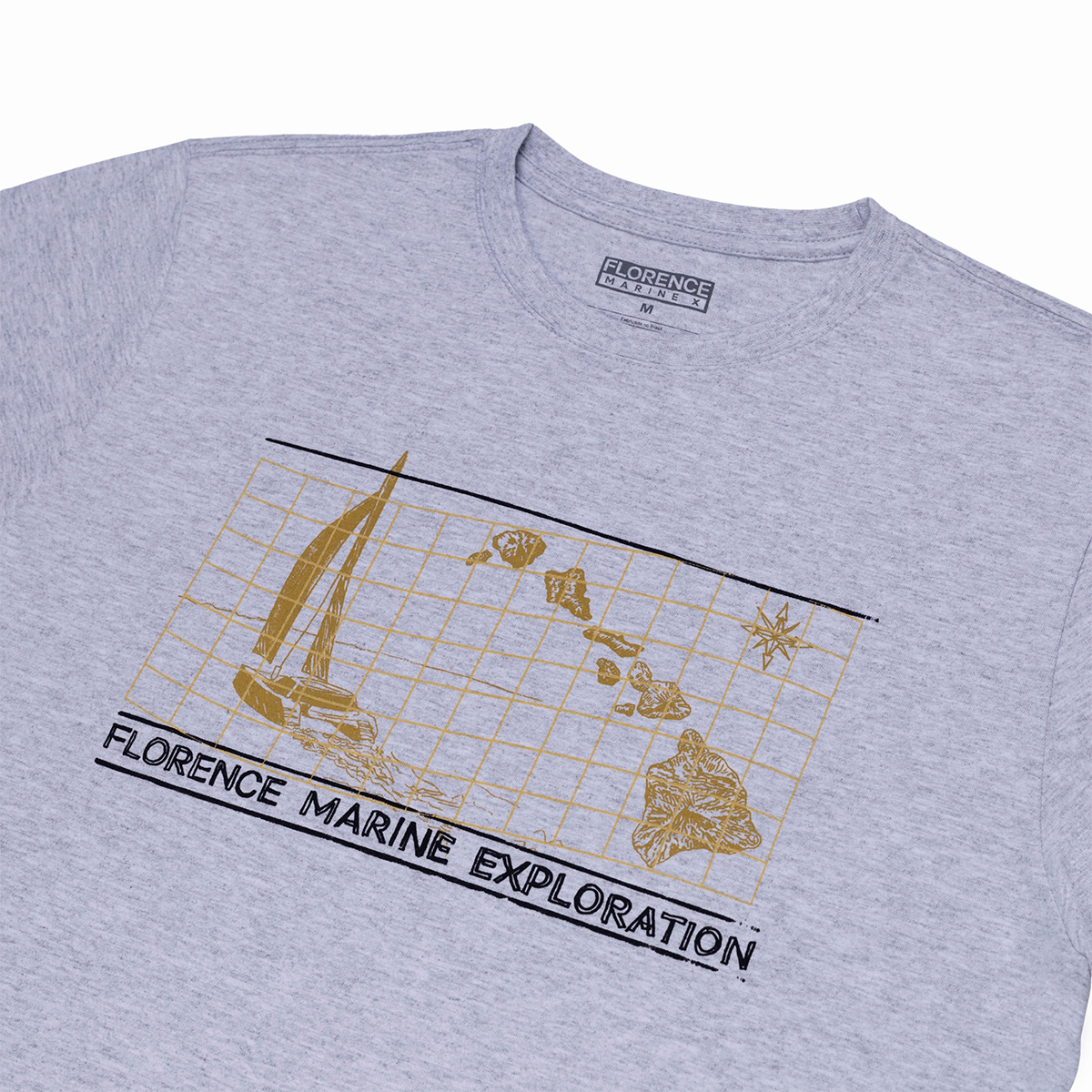 Miniatura 4.0 de Camiseta Manga Curta Vela Cinza Claro Florence
