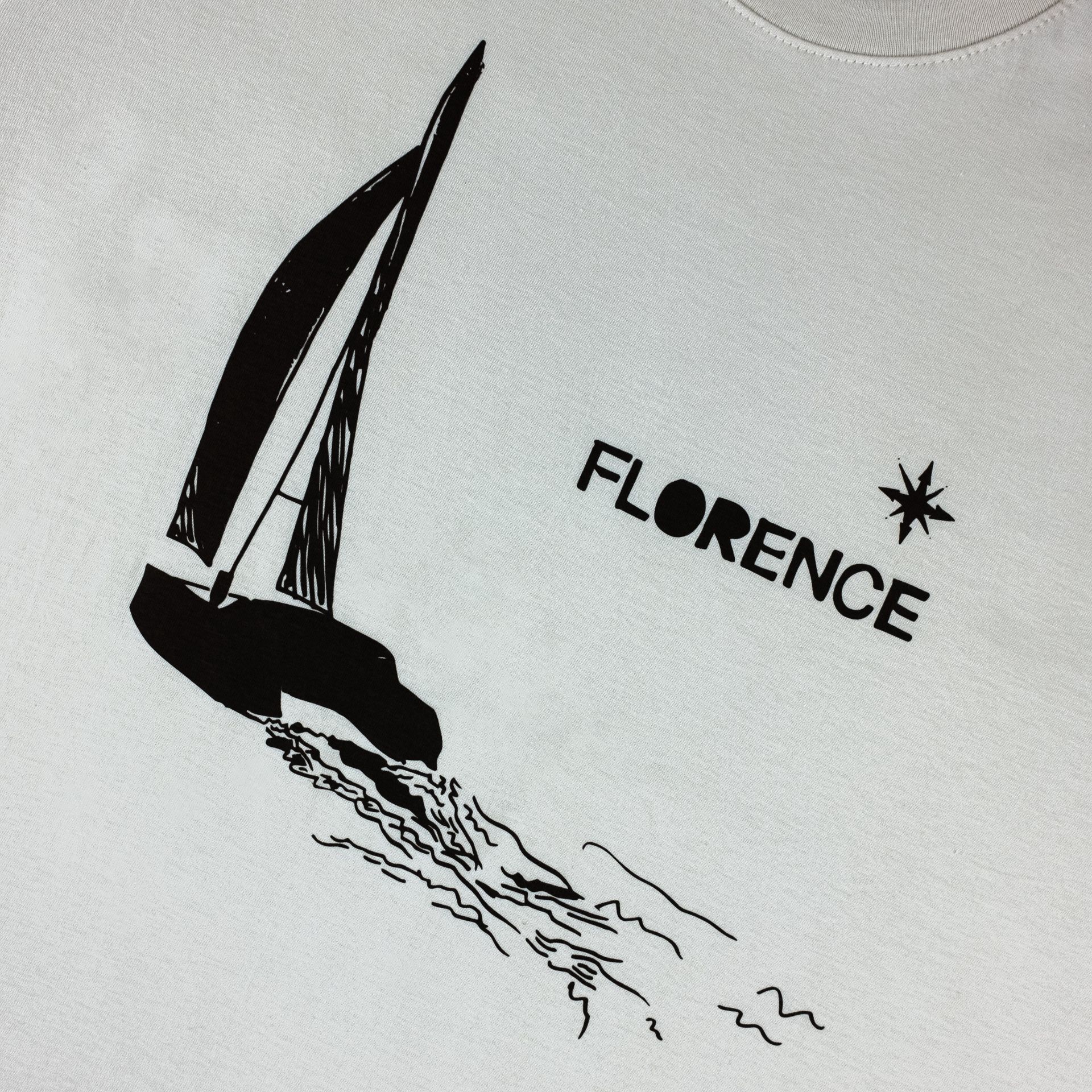 Miniatura 5.0 de Camiseta Manga Curta Velejar Bege Florence