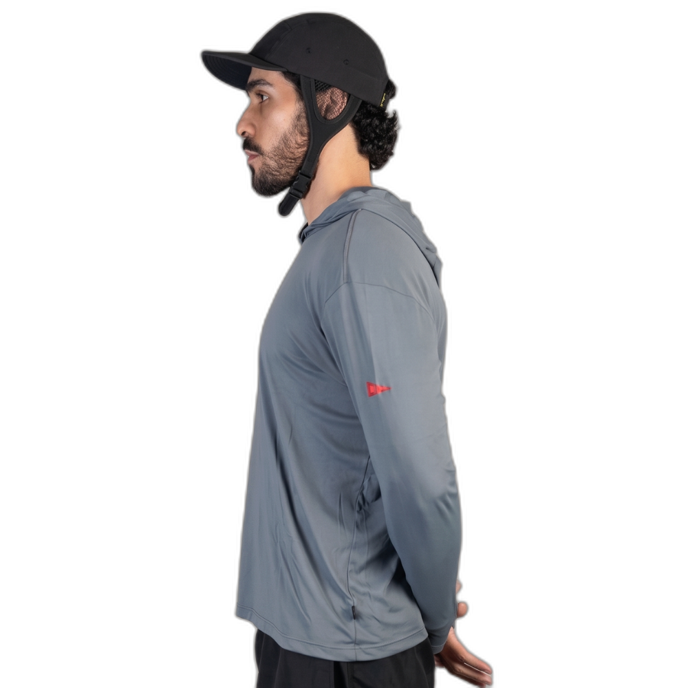 Miniatura 3.0 de Camiseta Manga Longa UV com Capuz Cinza Escuro Florence