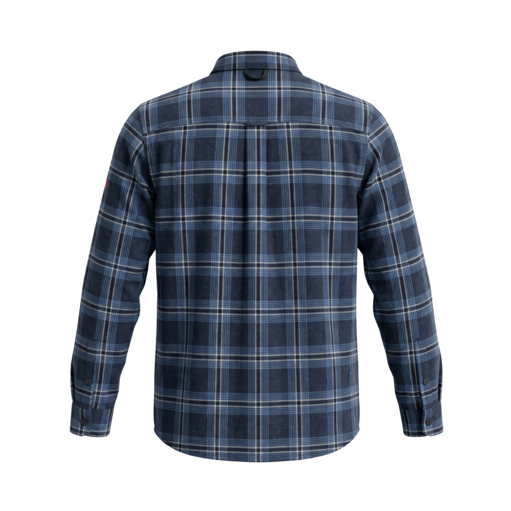 Miniatura 4.0 de Camisa Manga Longa Flanela Azul Florence