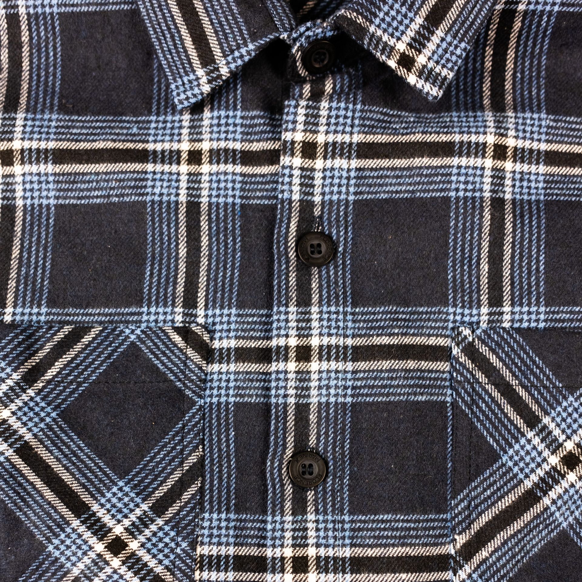 Miniatura 5.0 de Camisa Manga Longa Flanela Azul Florence