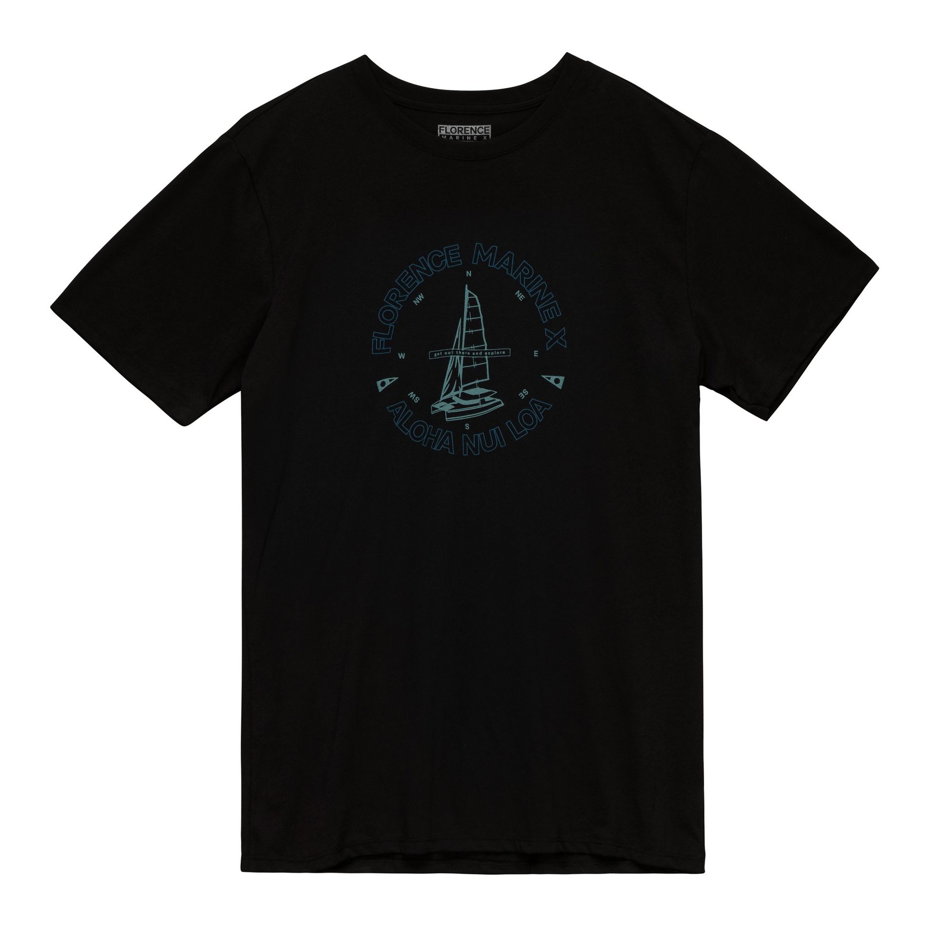 Camiseta Manga Curta Catamaran Preto Florence Preto