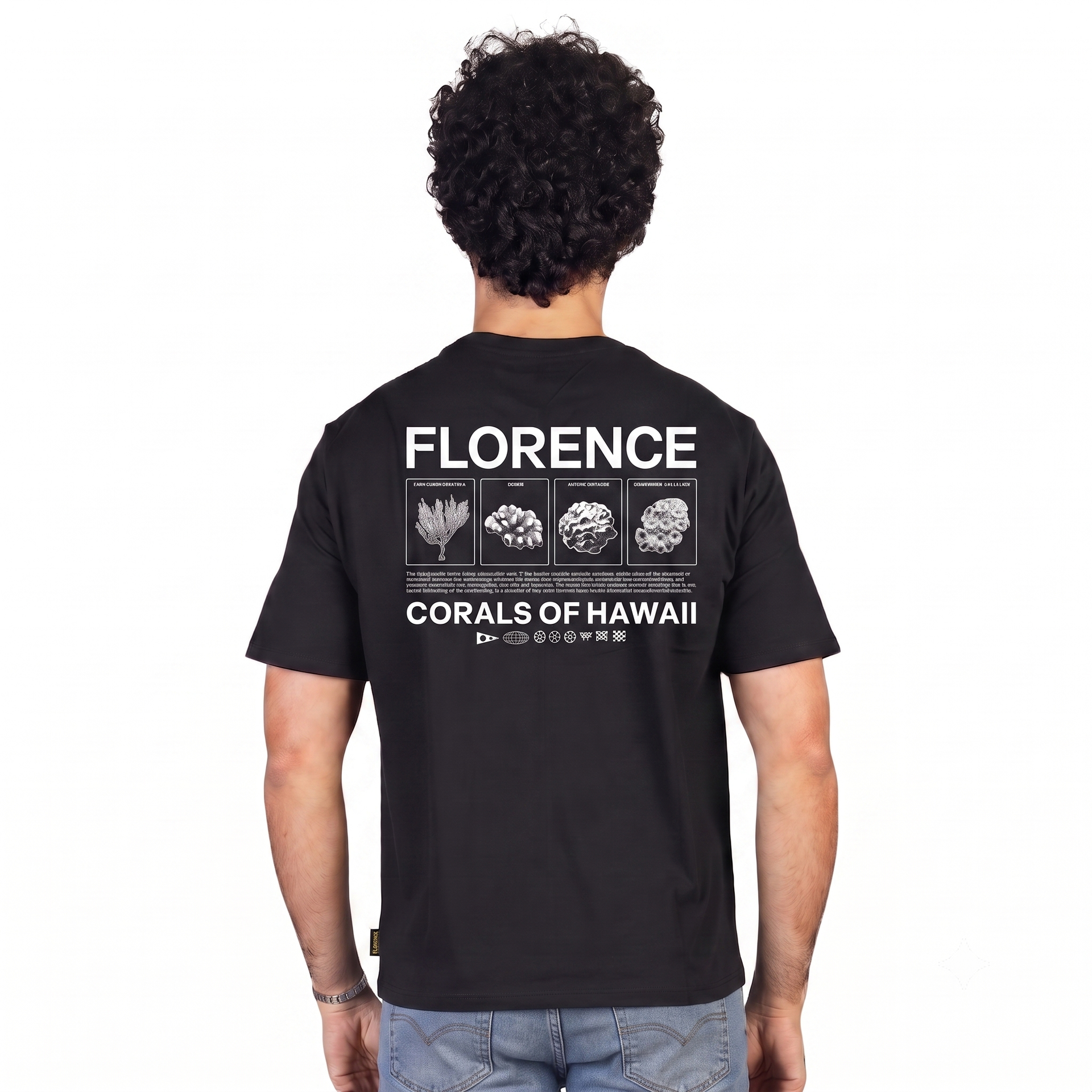Miniatura 4.0 de Camiseta Manga Curta Burgee Coral Pocket Preto Florence