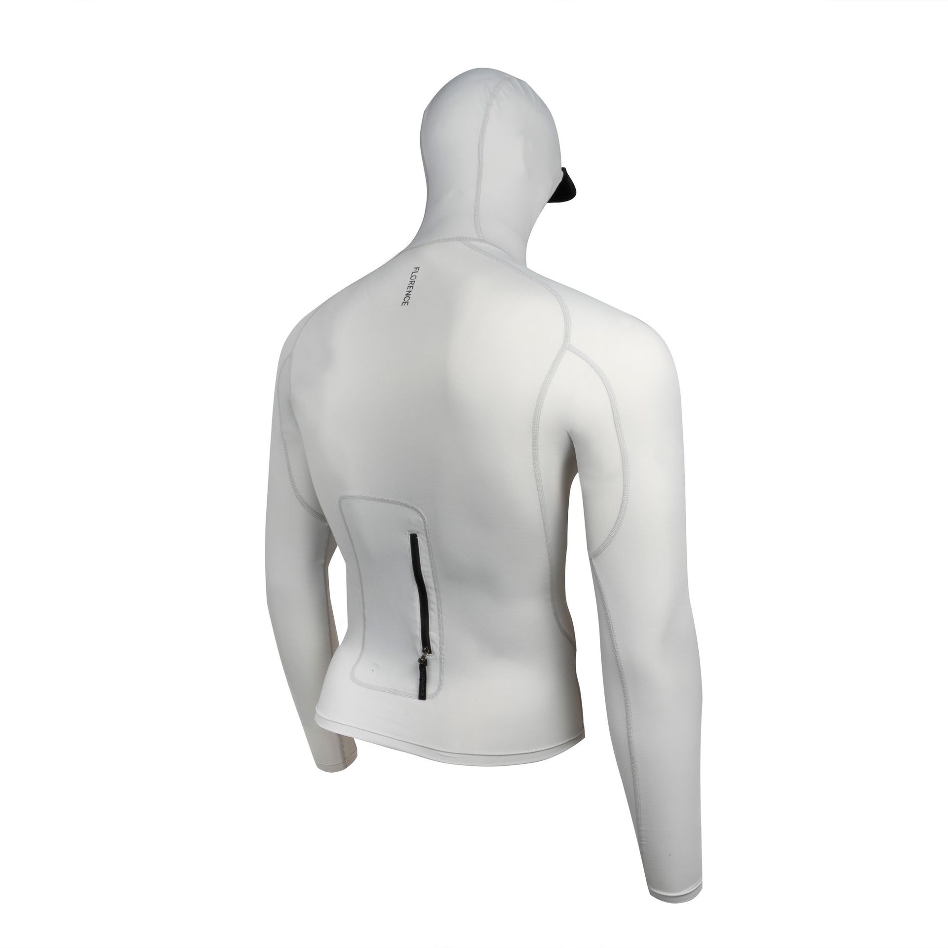 Miniatura 3.0 de Rashguard Utility Pocket com Capuz Cinza Claro Florence