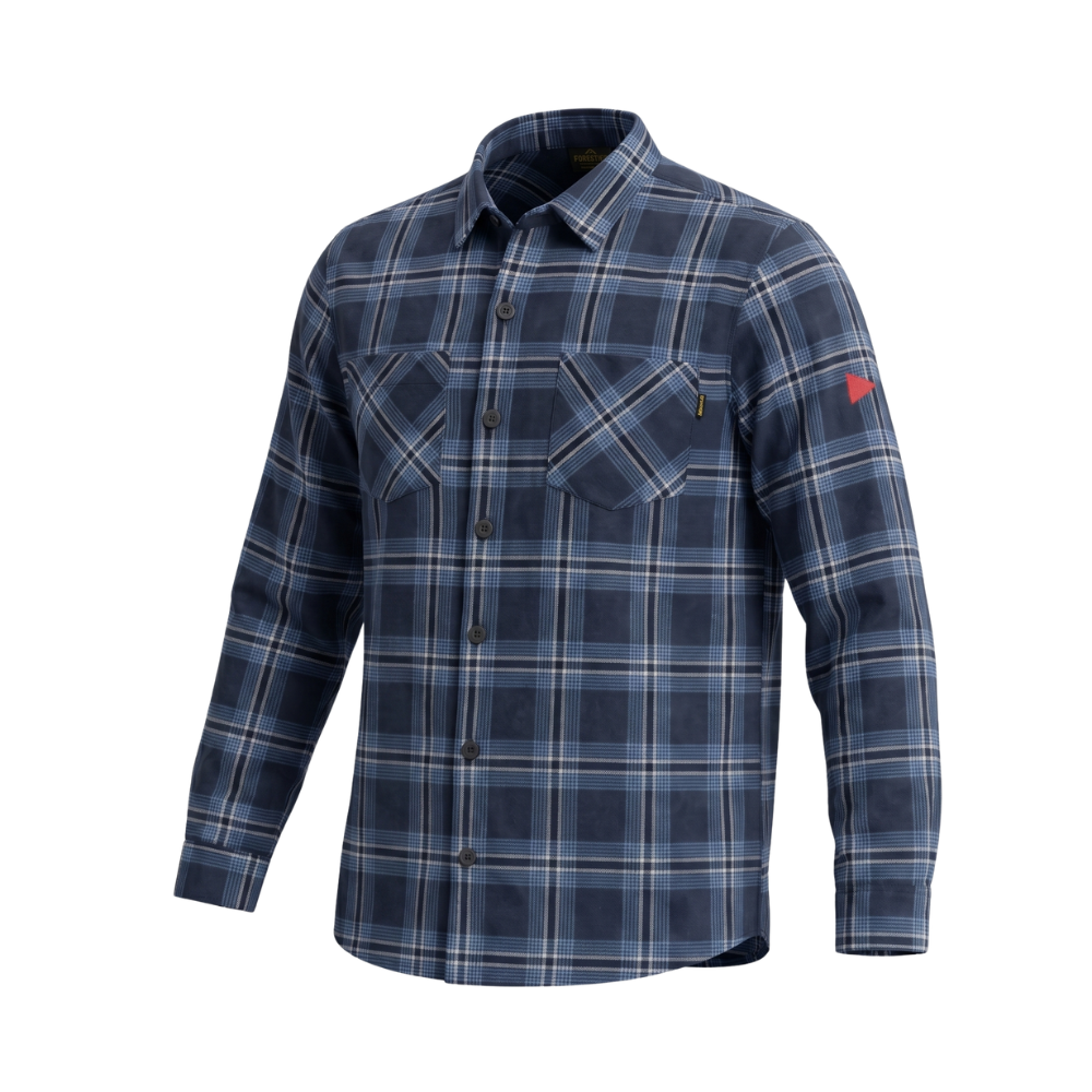 Miniatura 3.0 de Camisa Manga Longa Flanela Azul Florence