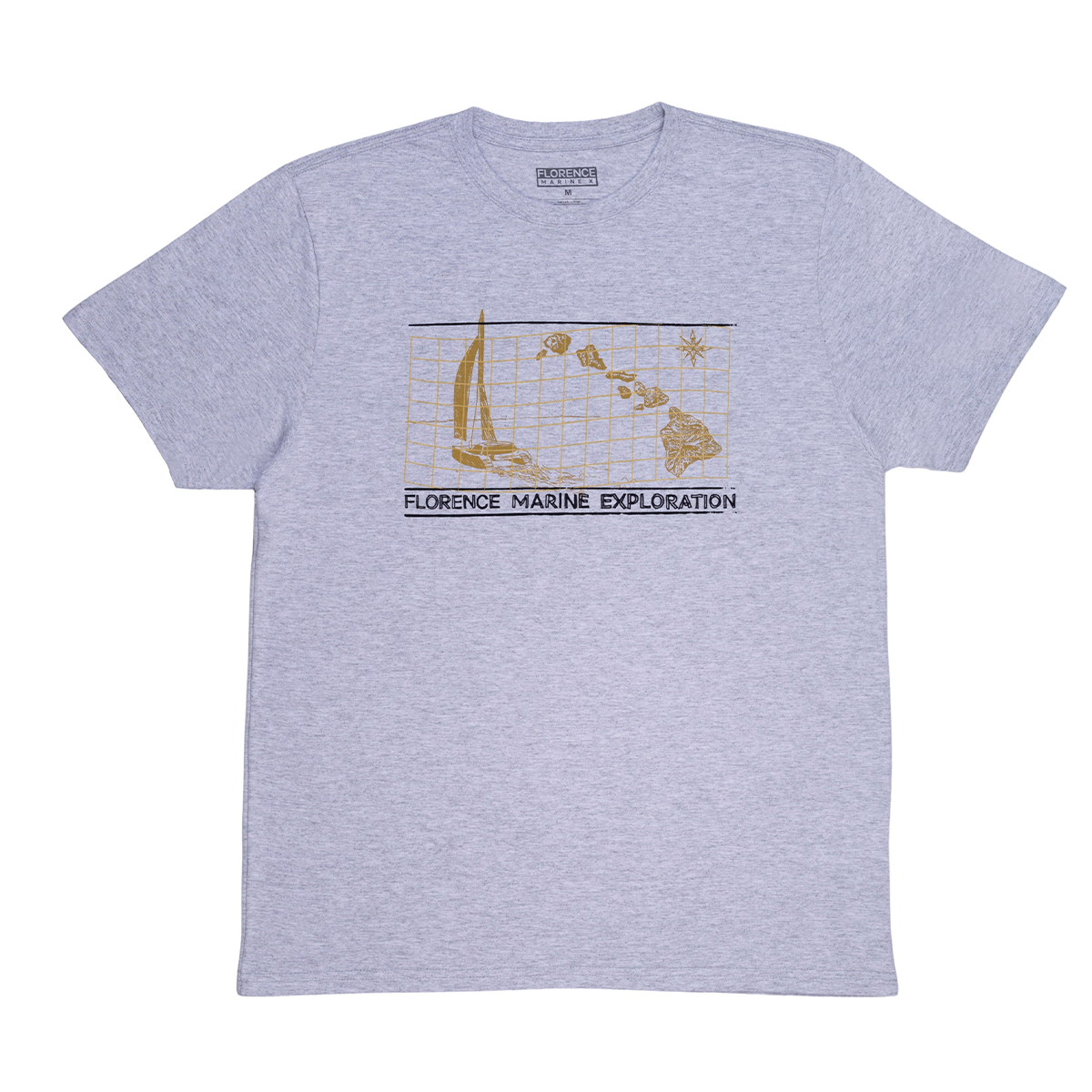 Camiseta Manga Curta Vela Cinza Claro Florence Cinza Claro