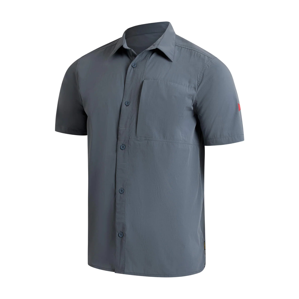 Camisa Manga Curta Airtex Expedition Florence Cinza