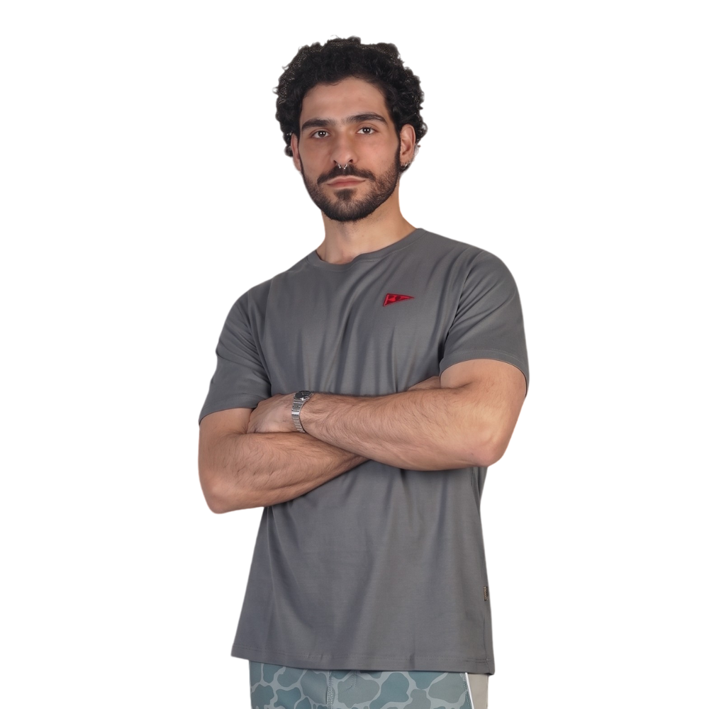 Camiseta Manga Curta Burgee Florence Cinza