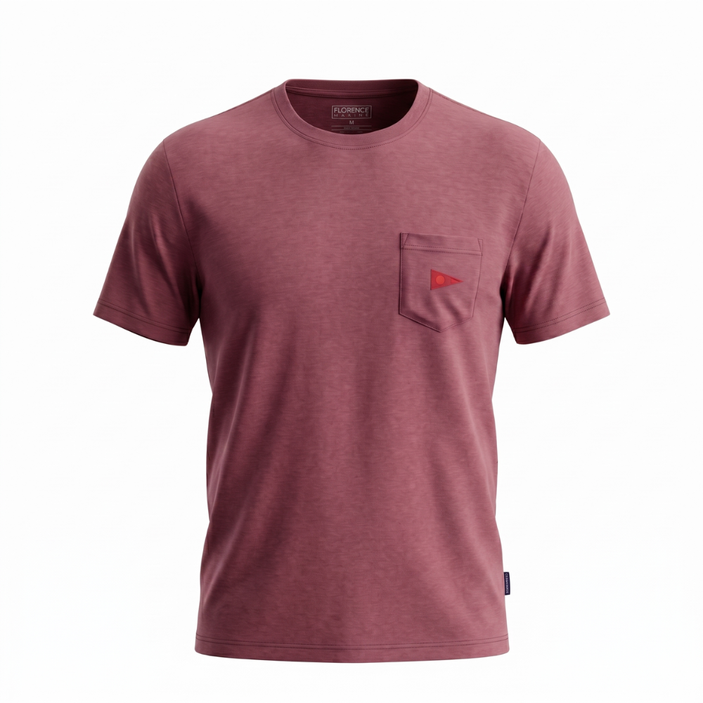 Camiseta Manga Curta Burgee Pocket Florence Bord&ocirc;