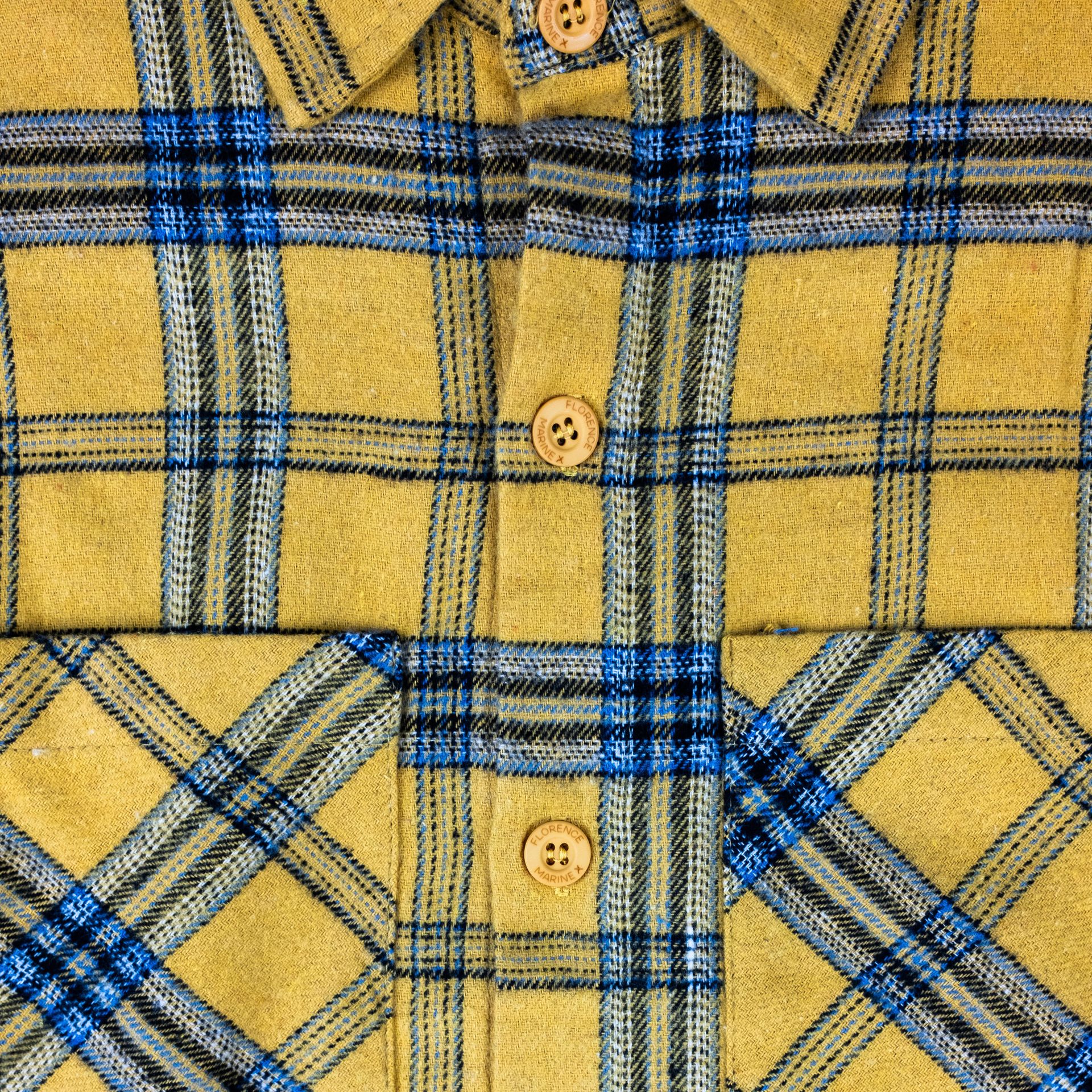 Miniatura 5.0 de Camisa Manga Longa Flanela Mostarda Florence