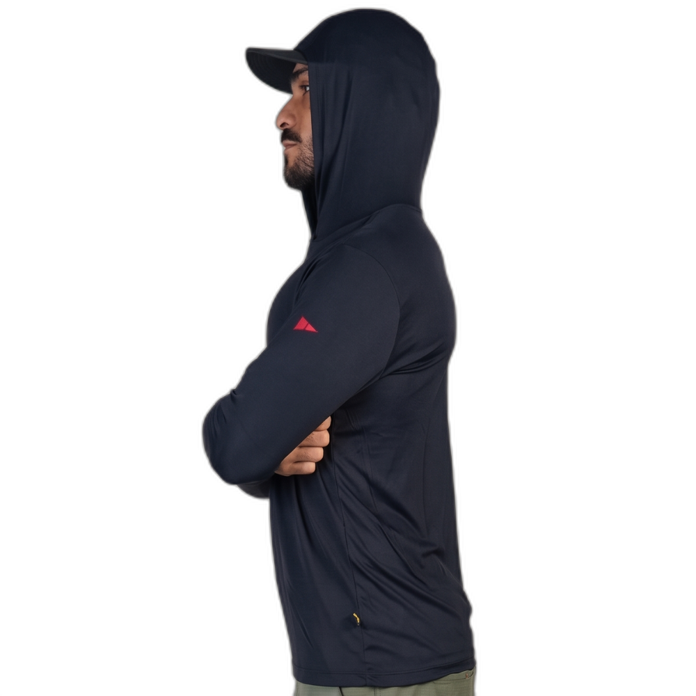 Miniatura 3.0 de Camiseta Manga Longa UV com Capuz Preto Florence
