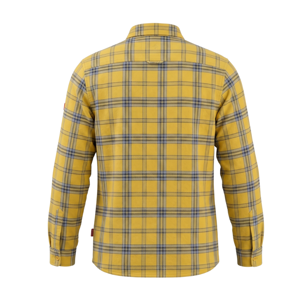 Miniatura 4.0 de Camisa Manga Longa Flanela Mostarda Florence