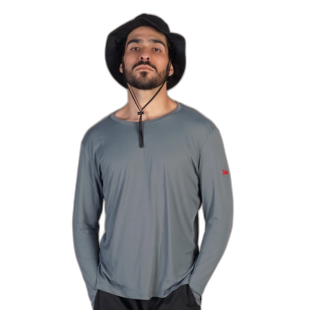 Camiseta Manga Longa UV Florence Cinza